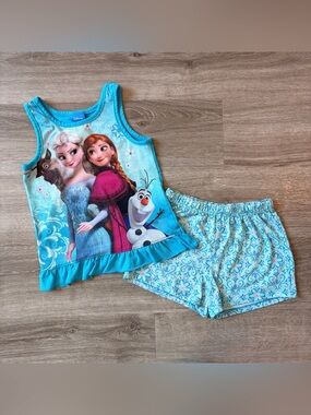 Disney little girls Frozen pajama set